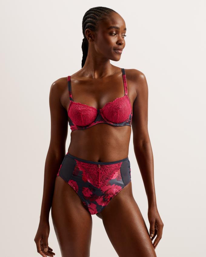 Soutien-Gorge Ted Baker Lace Cup Floral Wired Balcony Rose Femme | LVY-52016630